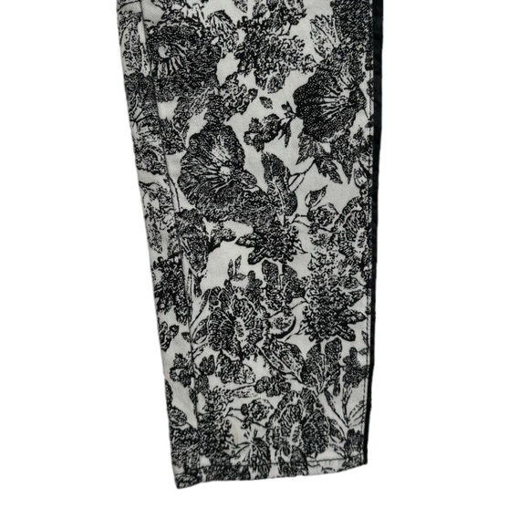 7 For All Mankind  Floral Print Side Stripes Black White Printed Jeans Denim 29 - Picture 12 of 16